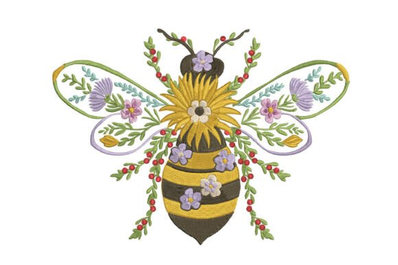 Floral Bee Embroidery Design Review