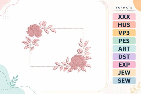 Floral Rectangle Frame Embroidery Review
